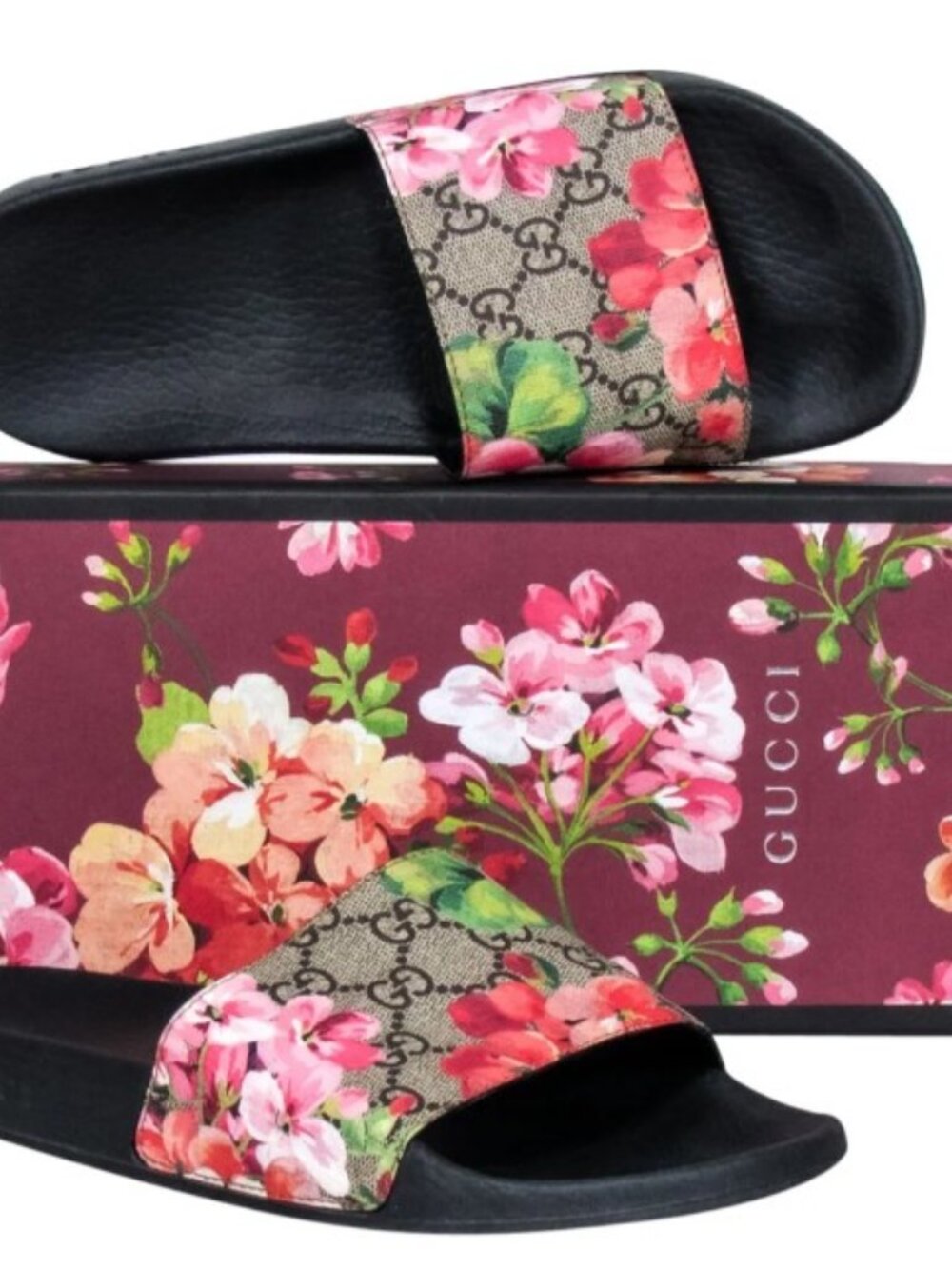 Gucci Blooms Supreme Slide - Size 8